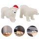 thumbnail image 4 of Mini oso de resina en miniatura, figurita de oso de invierno, adornos navideños de oso, micro paisajes, animales, adornos para tartas, decoración de mesa navideña para el hogar, 4 of 7