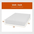 thumbnail image 2 of ZCB LIKE HOME 12 Inch Full Size Gel Memory Foam Mattress in a Box – Cooling, Pressure-Relieving, Medium-Firm, CertiPUR-US Certified Full Mattress for Comfortable Sleep, 2 of 7