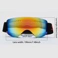 thumbnail image 5 of HX02 Children Ski Goggles Anti Fog Windproof Frameless Sandproof Outdoor Snow Sports Mountaineering Ski Sunglasses, 5 of 5
