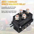 thumbnail image 4 of Contactor de Relé de Solenoide de Cabrestante, 12 V, 500 A, Relé de Cabrestante, Camión Pulgar para 8000-15000 Libras ATV UTV 4x 4 Reemplazo de Vehículos, 4 of 5