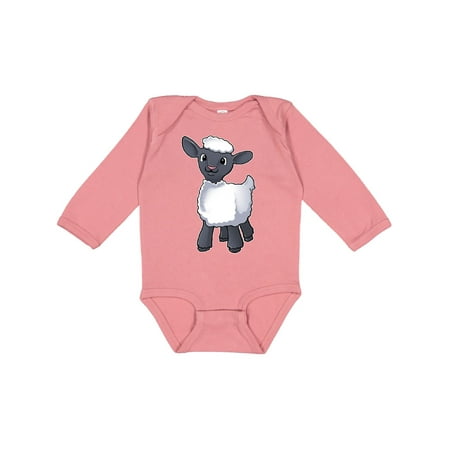 

Inktastic Cute little lamb Gift Baby Boy or Baby Girl Long Sleeve Bodysuit