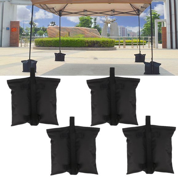 HURRISE Canopy Weights,4pcs Tent Sandbag Windproof Outdoor Canopy Weight Bags Oxford Cloth Fixed Tent Legs Weight