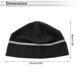 thumbnail image 3 of Gorra de ciclismo única Bargains, protección cálida para las orejas, forro duro reflectante, tela de forro polar negra 27x18cm 1 Pcs, 3 of 7