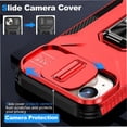 thumbnail image 5 of Funda para GANGXUN iPhone 14 Plus - Soporte metálico, Función magnética, Rojo, 5 of 5