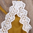 thumbnail image 4 of Lace Toddler Baby Girl Sleeveless Boho Romper Strap One-piece Floral Romper Jumpsuit V Neck Clothes, 4 of 10