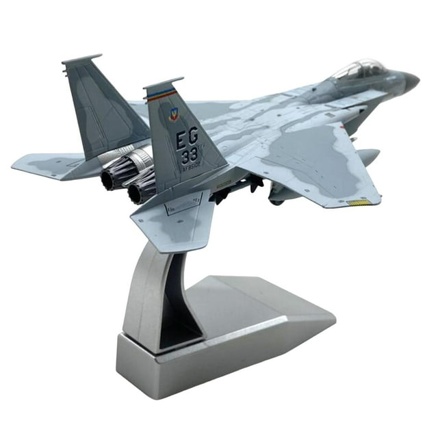 1: 100 Alloy US F-15C Fighter Aircraft Model Airplane Collection Gift with Display Stand Professional Versatile Realistic Metal Plane Model