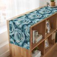 thumbnail image 6 of Tel Blue Roses 108 Inch Table Runner, Spring Watercolor Botanical Farmhouse Dresser Scarf Cotton & Linen Tablerunner for Dining/Kitchen Island/Holiday Party Décor 13" x 108", 6 of 9