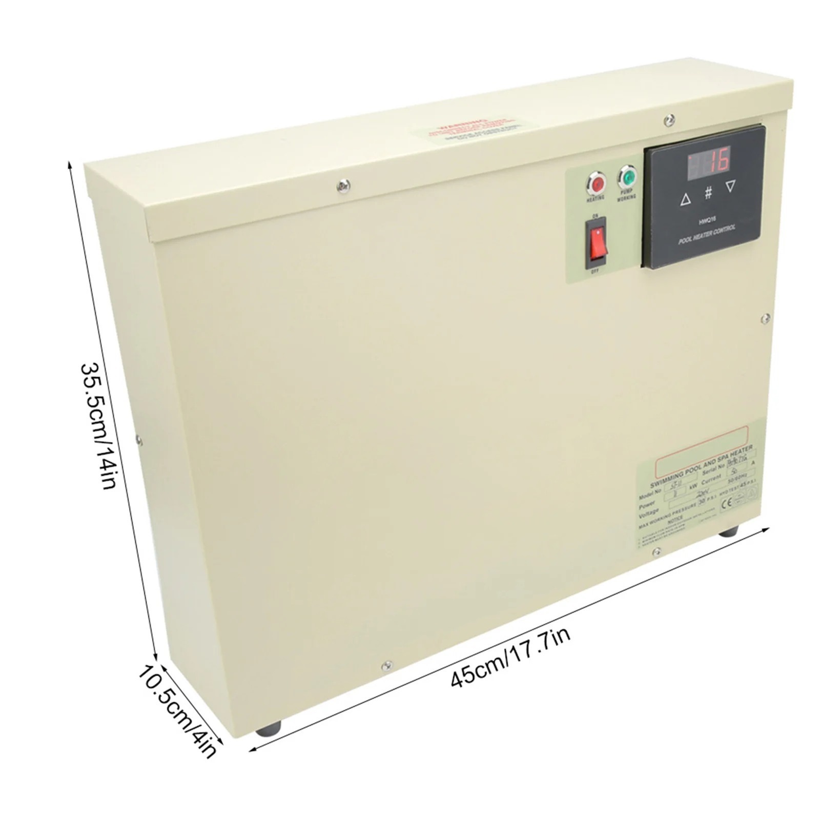 11KW Waterproof Intelligent Digital Water Heater Thermostat with Touch Controller for Bathtub Swimming Pool SPA ,Tool