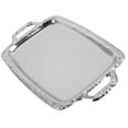 thumbnail image 4 of NUOLUX 1Pc Antique Silver Tray Rectangular Shape For Dining Room Coffee Tray Decor, 4 of 8