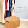 thumbnail image 6 of Imitation Rattan Box with Lid Household  Multi-Purpose Woven Sundries Basket, 6 of 6