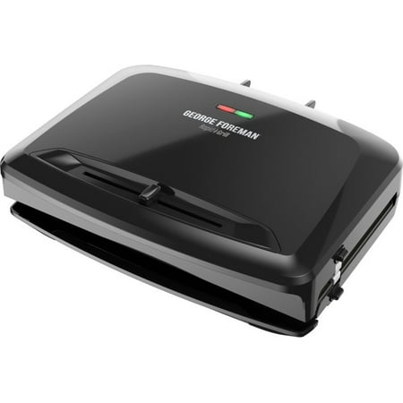 George Foreman 5-Serving Rapid Grill w/ Removable Plates - Black