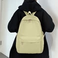 thumbnail image 2 of Fgnfyis Backpack for School Solid Color Travel Large Capacity Student Bookbag Unisex Kids Backpack Yellow, 2 of 9