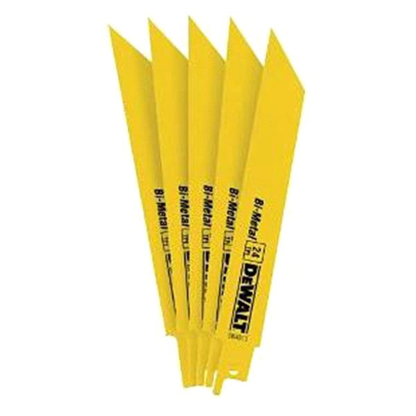 DEWALT DW4813 6Inch 24 TPI Straight Back BiMetal Reciprocating Saw