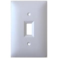 thumbnail image 1 of WEA-51PP-75 - WALL PLATE FOR TOGGLE SWITCH WHITE PLASTIC, 1 of 1