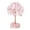 C, variant on Rose Quartz Healing Crystals Copper Lucky Tree Desk Office Decor Wrapped On Natural Rose Quartz Base Feng Shui Luck Figurine
