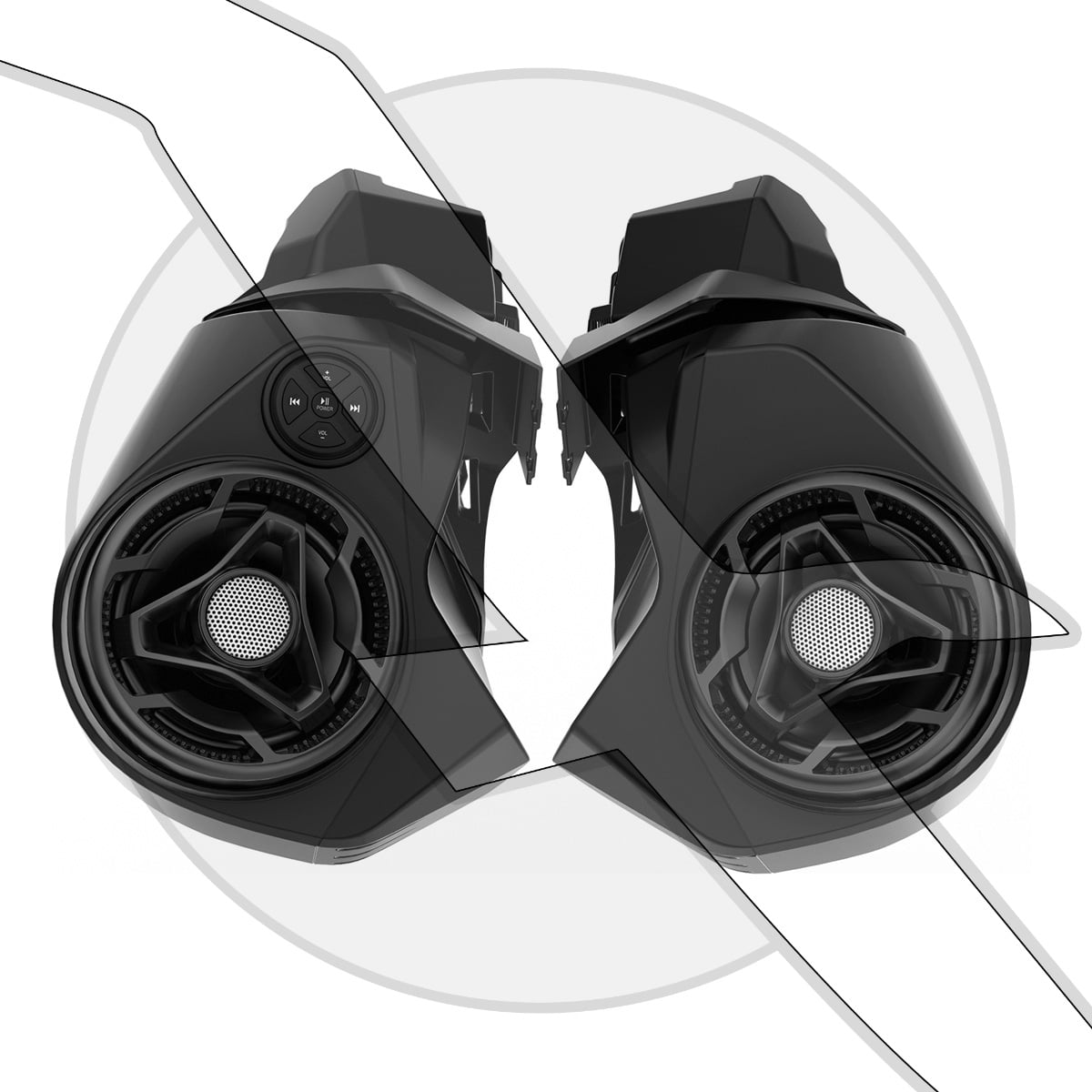 Sea Doo Jet Ski Waterproof Bluetooth Audio Speakers System RXT GTX