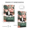 thumbnail image 3 of Fotbe Black Cat Pink Bathroom Print Duplex Receptacle Wall Plate, 1-Gang 5.0" x3.0" Wall Outlet Covers, Dual Outlet Faceplates Covers, Color-matched Screws Included-Style T, 3 of 6