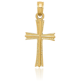 thumbnail image 3 of 14K Solid Yellow Gold Latin Mexican Holy Cross Necklace Religious Chain Pendant Jesus Christ Charm, 3 of 7