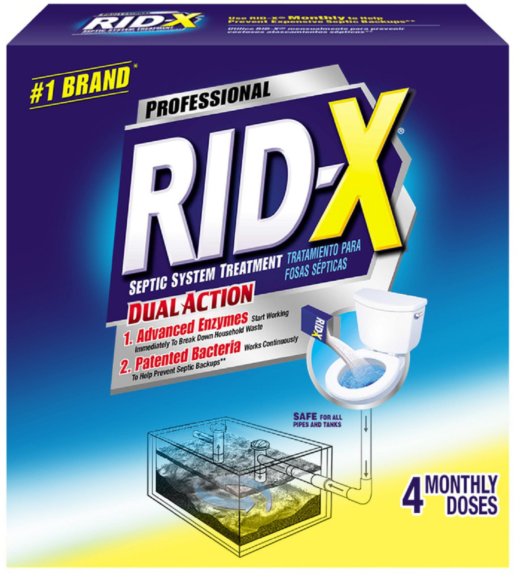 3 Pack RidX Professional Septic Tank System Treatment 39.20 oz