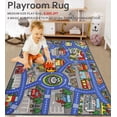 thumbnail image 2 of ORGOWEL Kids Carpet Playmat Area Rug Car Mat Play Rug for Playroom Educational Car Mat Machine Washable Non-Slip Kids Rug for Bedroom, Living Room,39.4"x63",Blue, 2 of 7