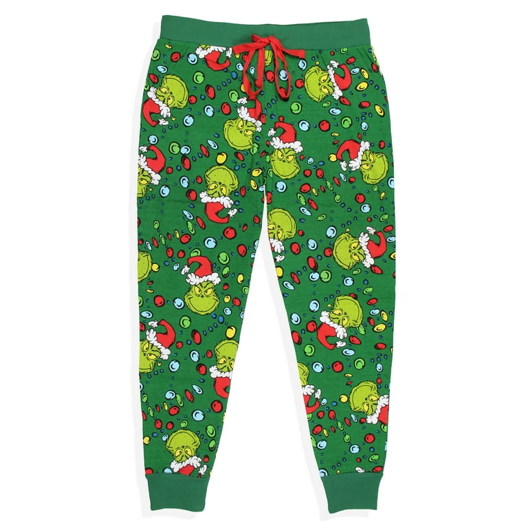 Dr. Seuss How the Grinch Stole Christmas Lights Matching Family Pajama Set Walmart