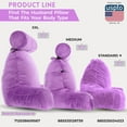 thumbnail image 5 of Husband Pillow Light Purple, Original Reading Pillow in Bed Rest Chair, Shredded Memory Foam Large Lounge Cushion Adult Backrest with Arms, Comfy Back Support for Sit Sitting Up, Wash/ Removable Cover, 5 of 9