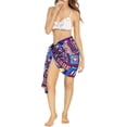 thumbnail image 3 of HAPPY BAY Women's Sarong Bikini Skirt Swimsuit Cover up Summer Wraps Bathing suit Swimwear Beach Wrap Skirts for Women One Size Blue, Turtle, 3 of 5