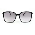 thumbnail image 2 of Womens Rectangular Chic Contemporary Designer Style Sunglasses Black Gunmetal - Smoke, 2 of 4