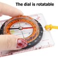 thumbnail image 4 of Outdoor Camping Directional Ski Running Hiking Specialty Compass Baseplate Ruler Map Scale Compass, 4 of 4