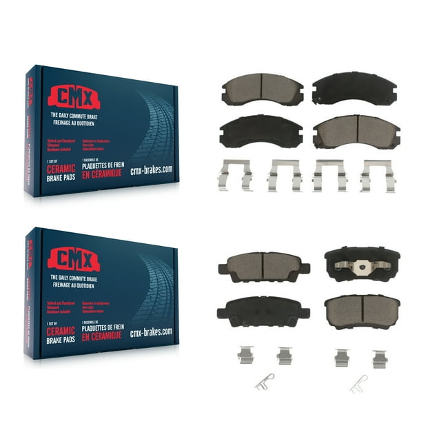 CMX Front Rear Ceramic Brake Pads Kit for Car 2005-2006 Mitsubishi Outlander KCX-100370