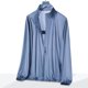 thumbnail image 1 of Blusa y camisa de manga larga con cuello alto para hombre, color liso, informal, resistente al sol, para exteriores, con bolsillo, manga raglán, blusa de manga larga con cuello alto, blusa de nailon p, 1 of 6
