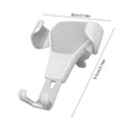 thumbnail image 2 of White Car Vent Phone Mount Universal Air Vent Clip Holder For Cell Phone Navigation Dashboard Bracket, 2 of 7