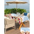 thumbnail image 5 of Outdoor Tablecloths with Umbrella Hole & Zipper, Japanese Wedding Rectangle Tablecloth 52x70 Inch, Cute Owls Cherry Blossoms Blue Waterproof Table Cloth, Patio/Pool/Picnic Table Covers, 5 of 8