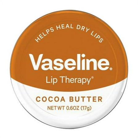 Vaseline Lip Therapy Cocoa Butter Lip Balm Tin 0.6 Oz