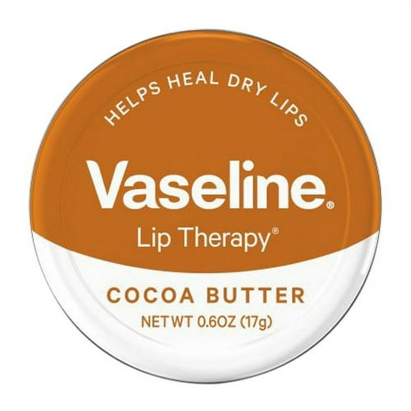 Vaseline Lip Therapy Cocoa Butter Lip Balm Tin 0.6 Oz