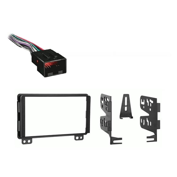 Fits Ford Expedition 2003 Early Production Metra Double DIN Dash Kit with Harmony Radio Harness
