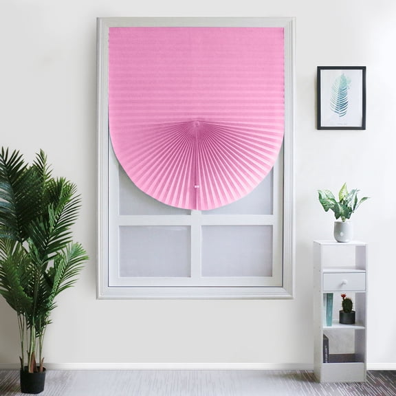 Cordless Blackout Pleated Fabric Shade Window Shades Blinds Darkening Temporary Light Filtering Pleated Paper Shade Easy to Install and Cut for Home Bedroom Office Windows HxW(71" x 24")