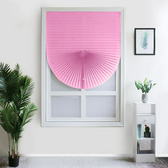 Curtain For Windows Polyester Fabric Panel Drapes Cordless Pleated Shade No Drill No Tools Easy Install Light Filtering Home Window 236