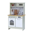 thumbnail image 5 of Teamson Kids Little Chef Boston Farmhouse Kitchen Playset, 9 Pcs Acc. Set, Oven, Microwave, Sink, Burner, Green/White, 5 of 10