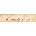 thumbnail image 2 of Oies sur le Lac Papier Peint Beige Bord Design Rétro, Rouleau 15' x 6''', 2 of 3