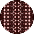 thumbnail image 1 of Ahgly Company Machine Washable Indoor Round Transitional Chocolate Brown Area Rugs, 3' Round, 1 of 7