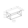 thumbnail image 4 of Monarch Specialties Coffee Table, Accent, Cocktail, Rectangular, Living Room, 40"l, Metal, Laminate, White, Black, Contemporary, Modern, 4 of 4
