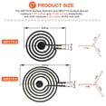 thumbnail image 3 of &atilde;?2026 UPGRADED&atilde;?? MP22YA Electric Range Burner Element Unit Set - Replacement for Ken-more Whirlpool May-tag Hardwick Norge Ranges/Stoves - Incl, 3 of 7