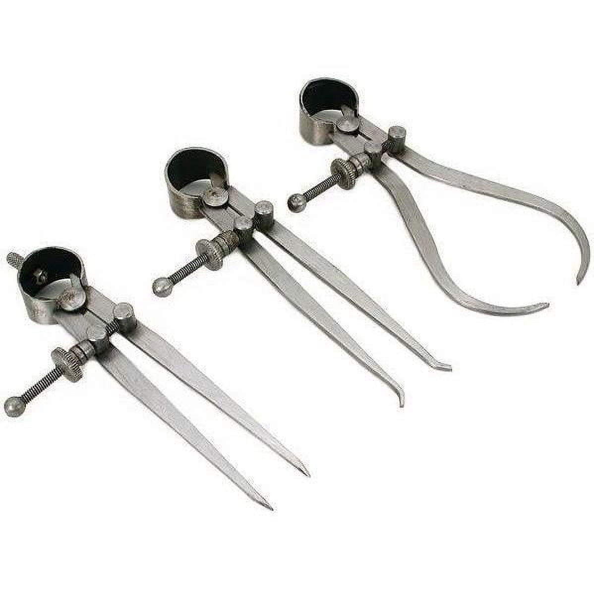 Inside Outside Divider Precision Calipers Small & Large Sets Kit 6 Pcs