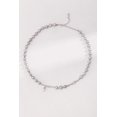 thumbnail image 2 of Sophisticated White Gold Pearl Necklace with Adjustable Chain in 925 Silver, 2 of 7