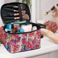 thumbnail image 5 of HELLHERO Flower Butterfly Kit Travel Cosmetic Organizer Bag with Brush Slots Polyester with Brush Holder With Brush Storage, 5 of 6
