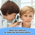 thumbnail image 3 of Otoscopio: alcance del oído con luz, detector de infecciones del oído y kit de verificación de oído de bolsillo con lente de aumento 3X, adecuado para niños, adultos, médicos, mascotas (negro), 3 of 5