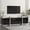 Black, variant on DIYART 67" W High-Gloss Modern TV Stand for TVs up to 75", Stylish Media Console for Living Room & Bedroom, White
