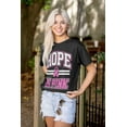 thumbnail image 3 of Breast Cancer Hope In Pink Ribbon Women's Plus Size Graphic Tee Brisco Brands 3X, 3 of 5
