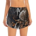 thumbnail image 2 of Salouo Leopard On Tree Branch Print Women's 2 in 1 Running Shorts Double-Layer Shorts Athletic Workout Gym Yoga Shorts Running Shorts for Women-Medium, 2 of 7